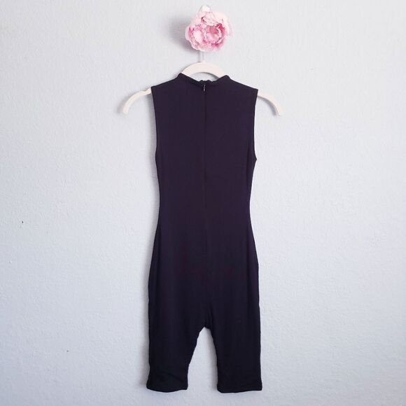 Naked Wardrobe Black Jumpsuit with High Neck and Sleeveless Design - Picture 7 of 8